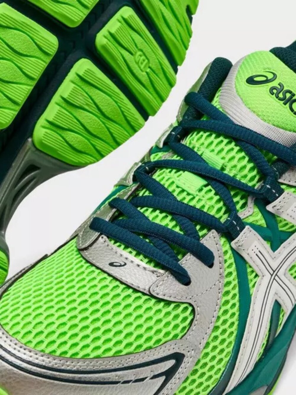 Men's ASICS GEL-SEKIRAN Sneaker - Green Gecko Pure Silver 1203A954-300 - Limited - Picture 10 of 13